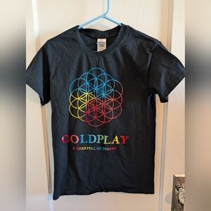 Coldplay Black Head Full Of Dreams Tour T-shirt Size S